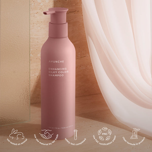 AYUNCHE ENHANCING SILKY COLOR SHAMPOO 500g - Amos Professional